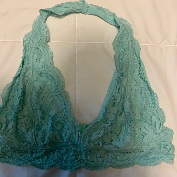 Turquoise Lace Bralette - Picture 1 of 3